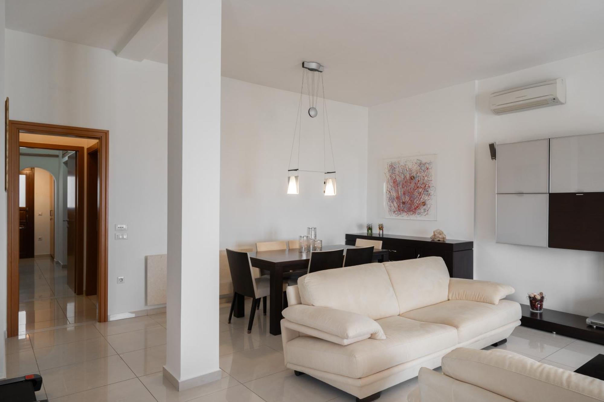 Central Seaview Heven Apartment In Fira  Bagian luar foto