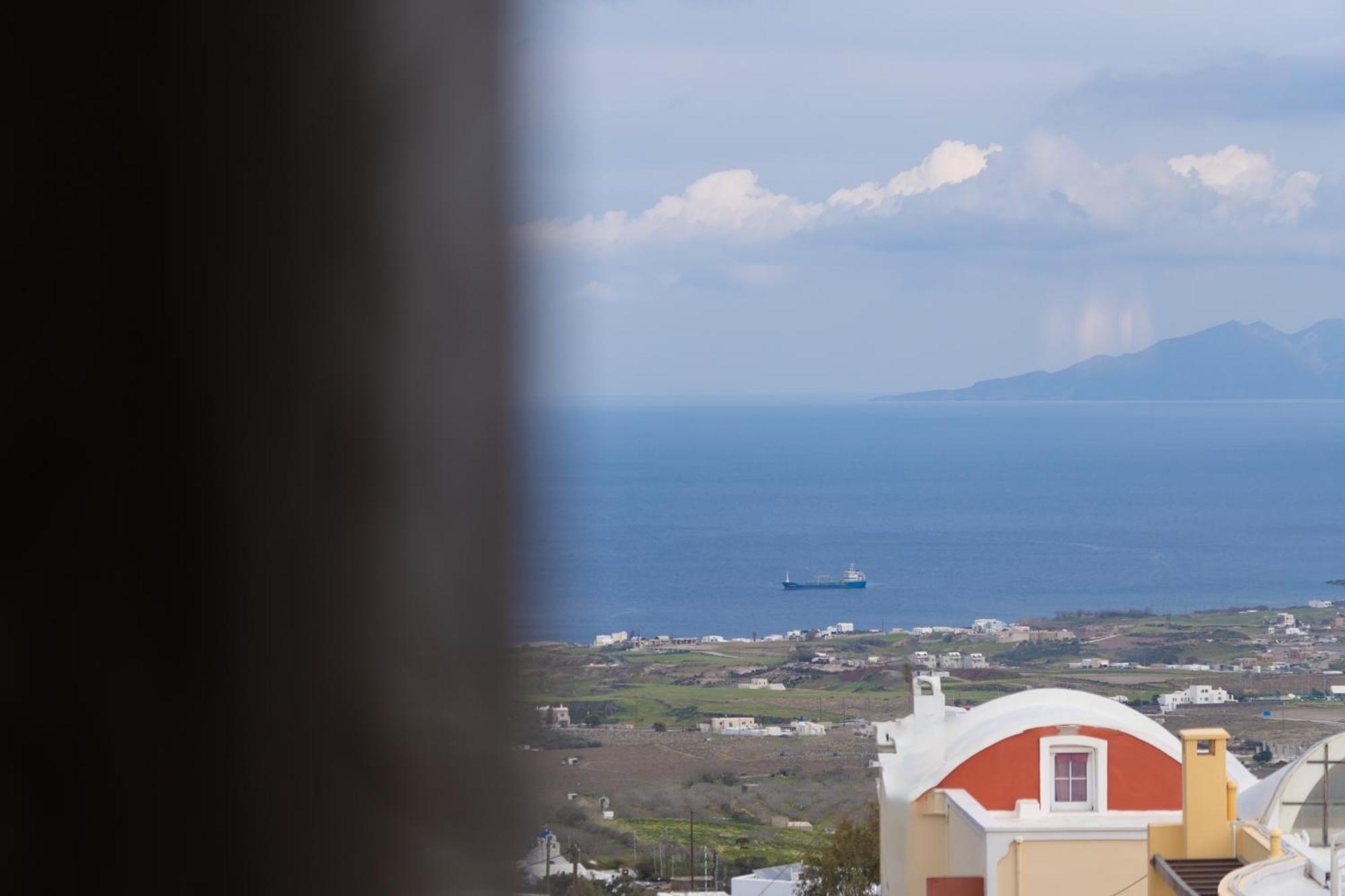Central Seaview Heven Apartment In Fira  Bagian luar foto