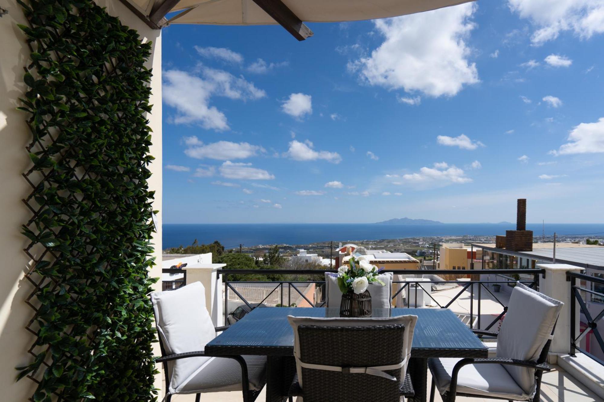 Central Seaview Heven Apartment In Fira  Bagian luar foto