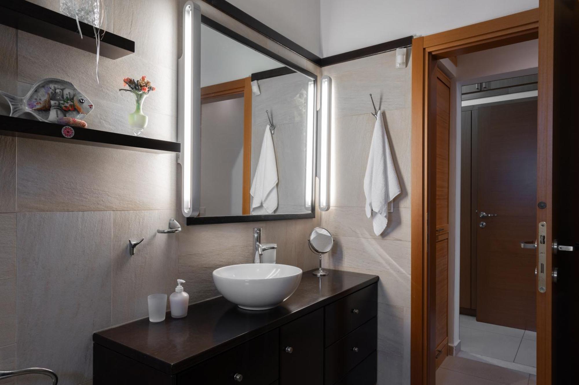 Central Seaview Heven Apartment In Fira  Bagian luar foto