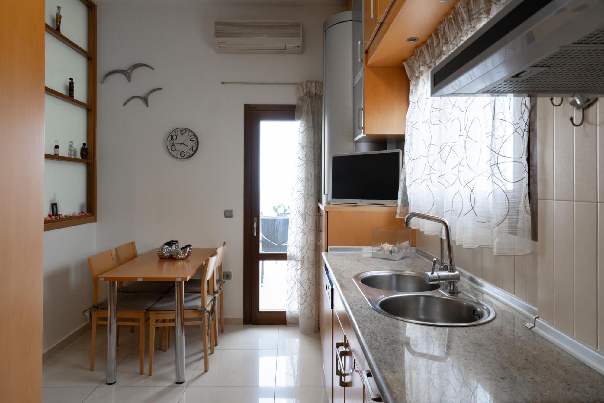 Central Seaview Heven Apartment In Fira  Bagian luar foto